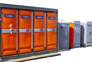 Portable toilets and trailer